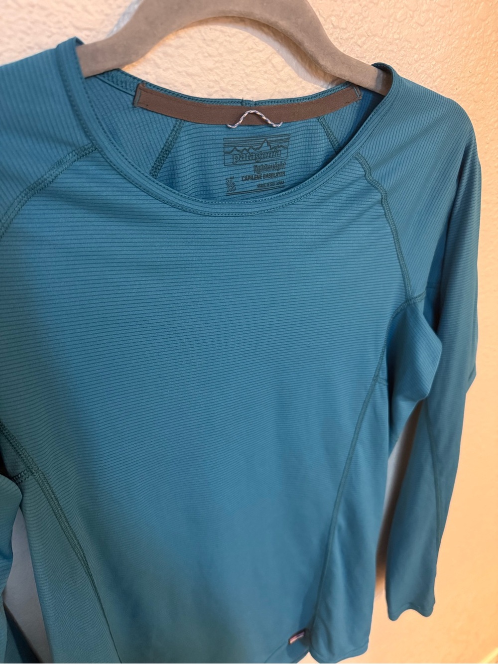 Patagonia Blue Capilene Lightweight Long Sleeve